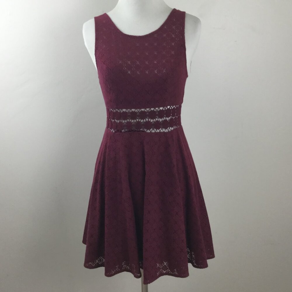 Free People Burgundy Dress 0 - Picture 2 of 8